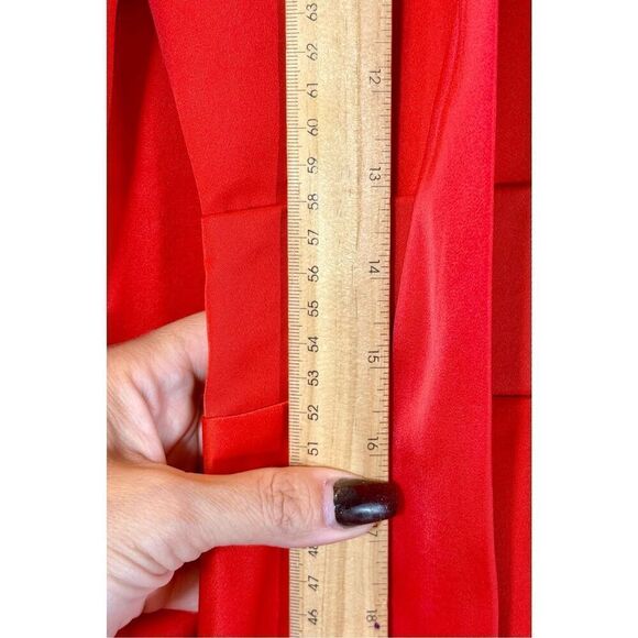 NWOT Ivy City Co Pipa Holiday Red Bow Tie Collar Fit & Flare Women's Dress XXS - Picture 10 of 14